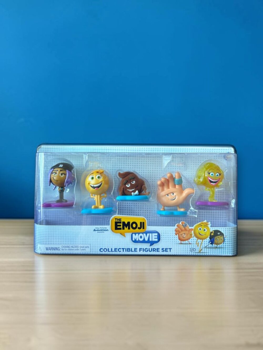 RARE Just Play: The Emoji Movie Collectible 5 Figure Set Animation Film Lot NIB